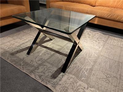 Lederland EINDHOVEN Showroommodel Winston hoektafel 70x70 (nog 2 stuks)